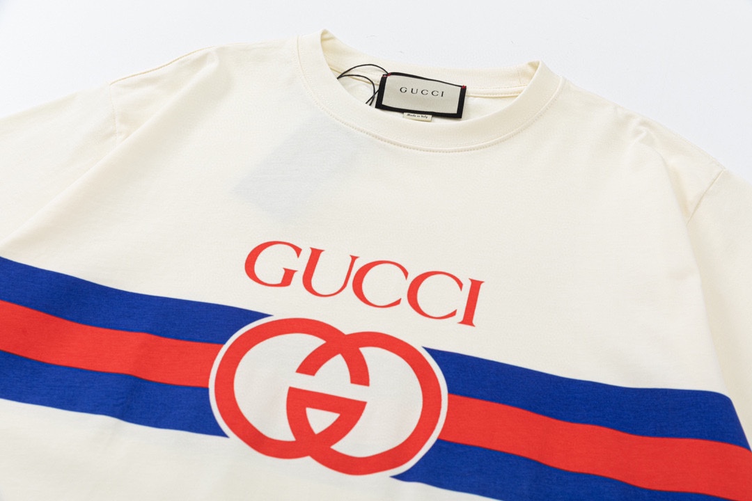 G9012 Gucci古馳 2023春夏新款 定制260g雙紗純棉面料