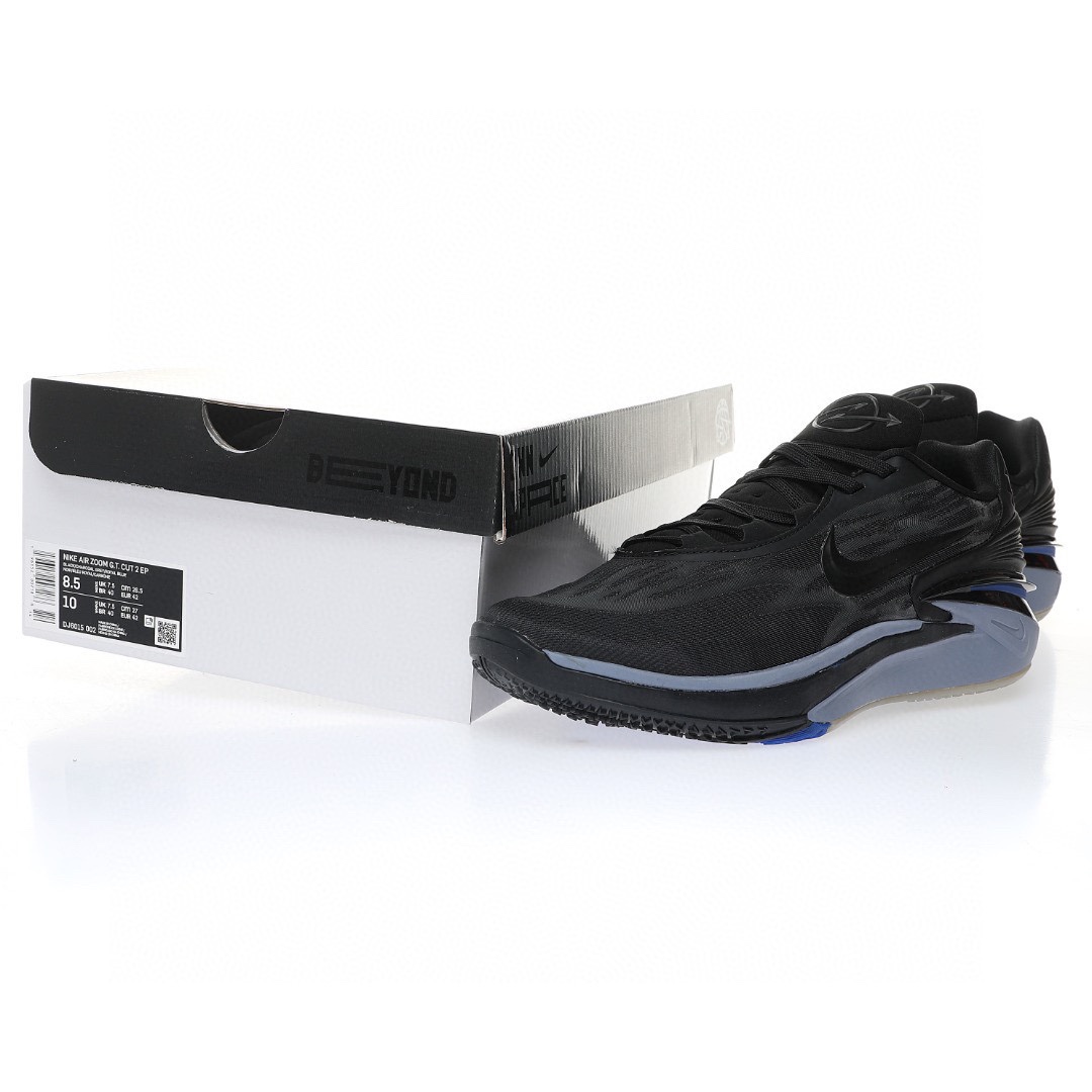 Nike Air Zoom GT Cut 2 EP"Black/Racer Blue"超跑级2代低帮休闲运动篮球鞋“黑赛车蓝”