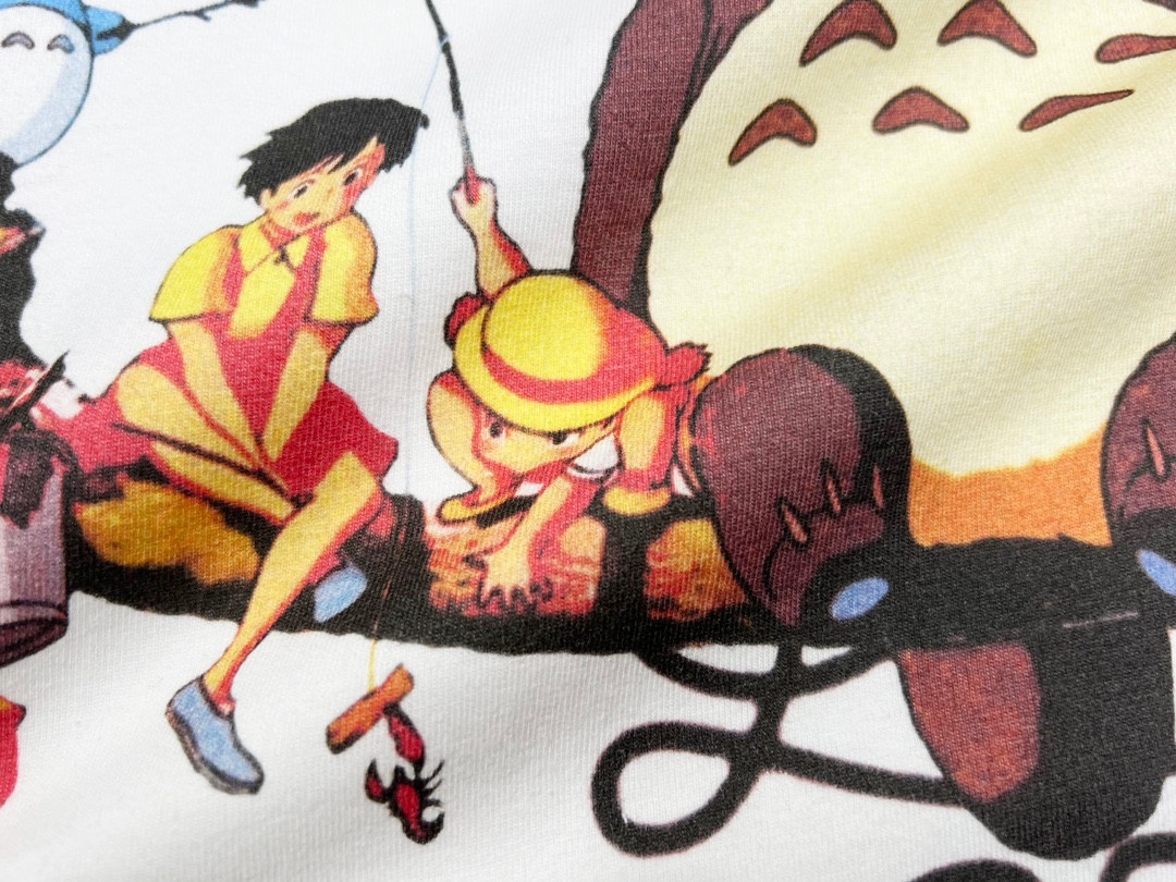 LOEWE/羅意威 23SS新款 龍貓logo圖案字母純色休閒短袖男T恤女