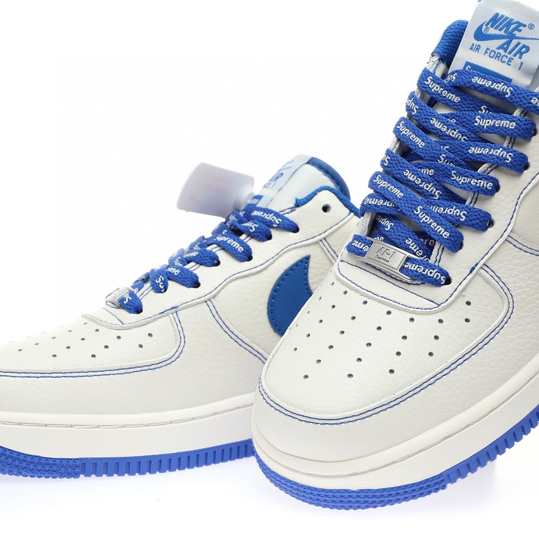 Nike Air Force 1 “荔枝皮米白寶藍綠Sup”