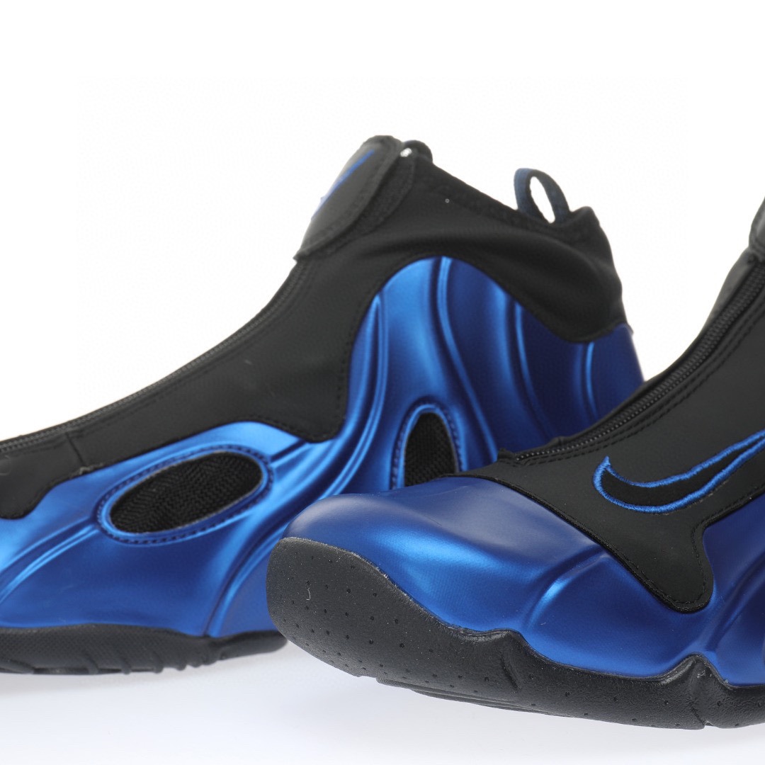 Nike Air Flightposite One"Royal"飛行風一代系列中幫休閒運動文化籃球鞋「黑藍風」