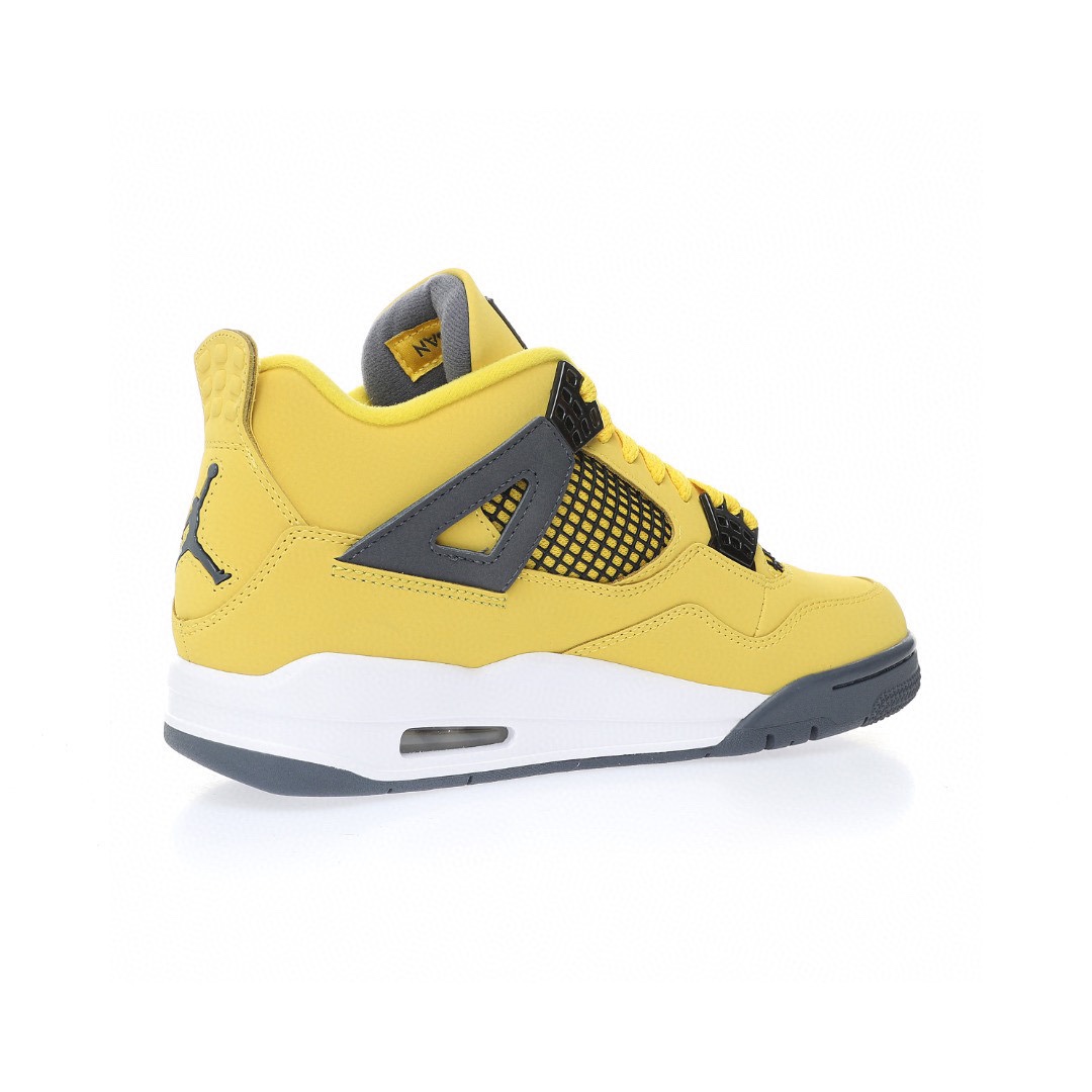 Nike Air Jordan 4 Retro LS"Lightning"邁克爾·喬丹AJ4代中幫復古休閒運動文化籃球鞋「電母大黃蜂閃電」