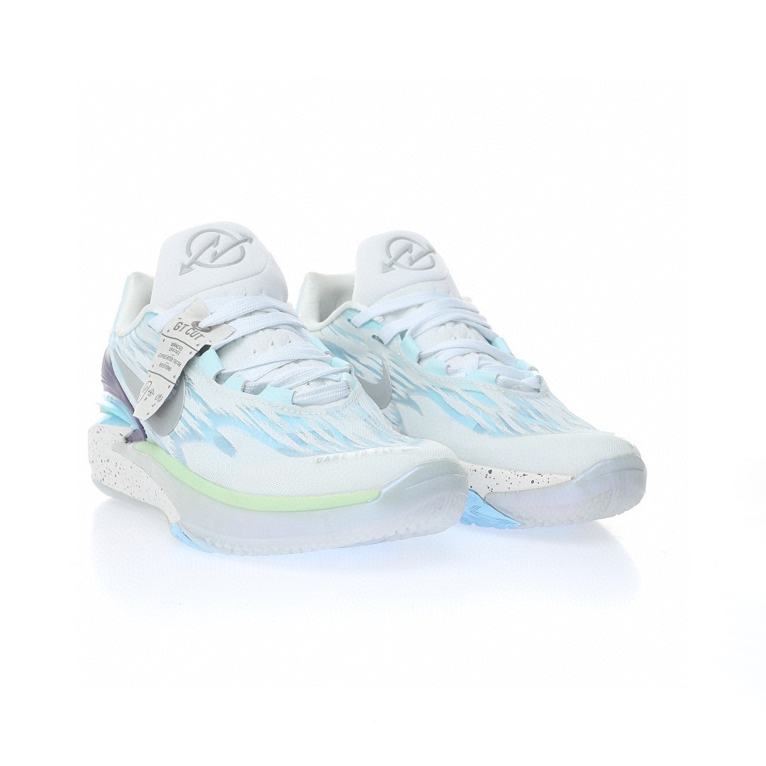 Nike Air Zoom GT Cut 2 EP"Dare To Fly"超跑級2代低幫休閒運動籃球鞋「冷藍白」