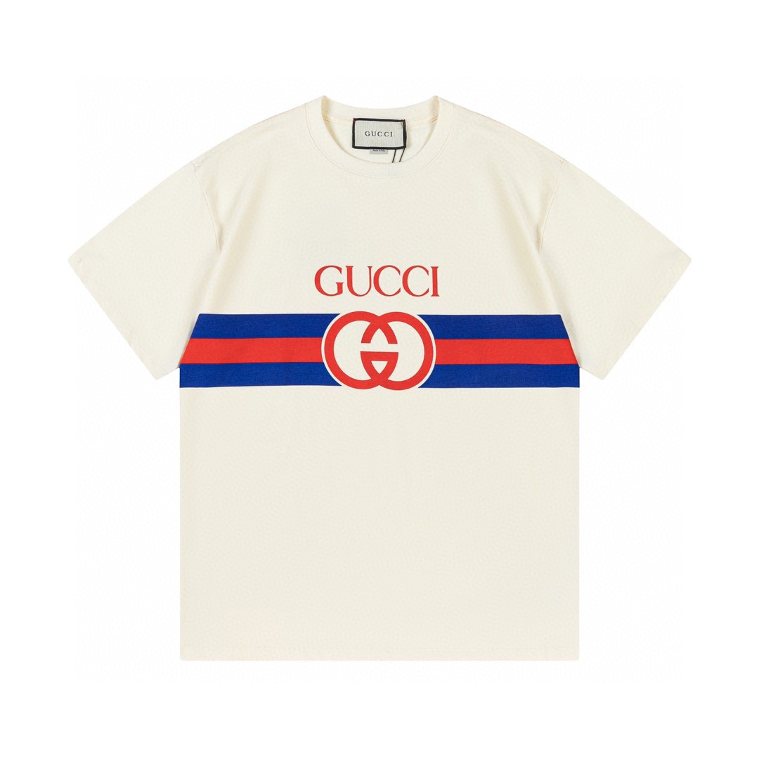 G9012 Gucci古馳 2023春夏新款 定制260g雙紗純棉面料