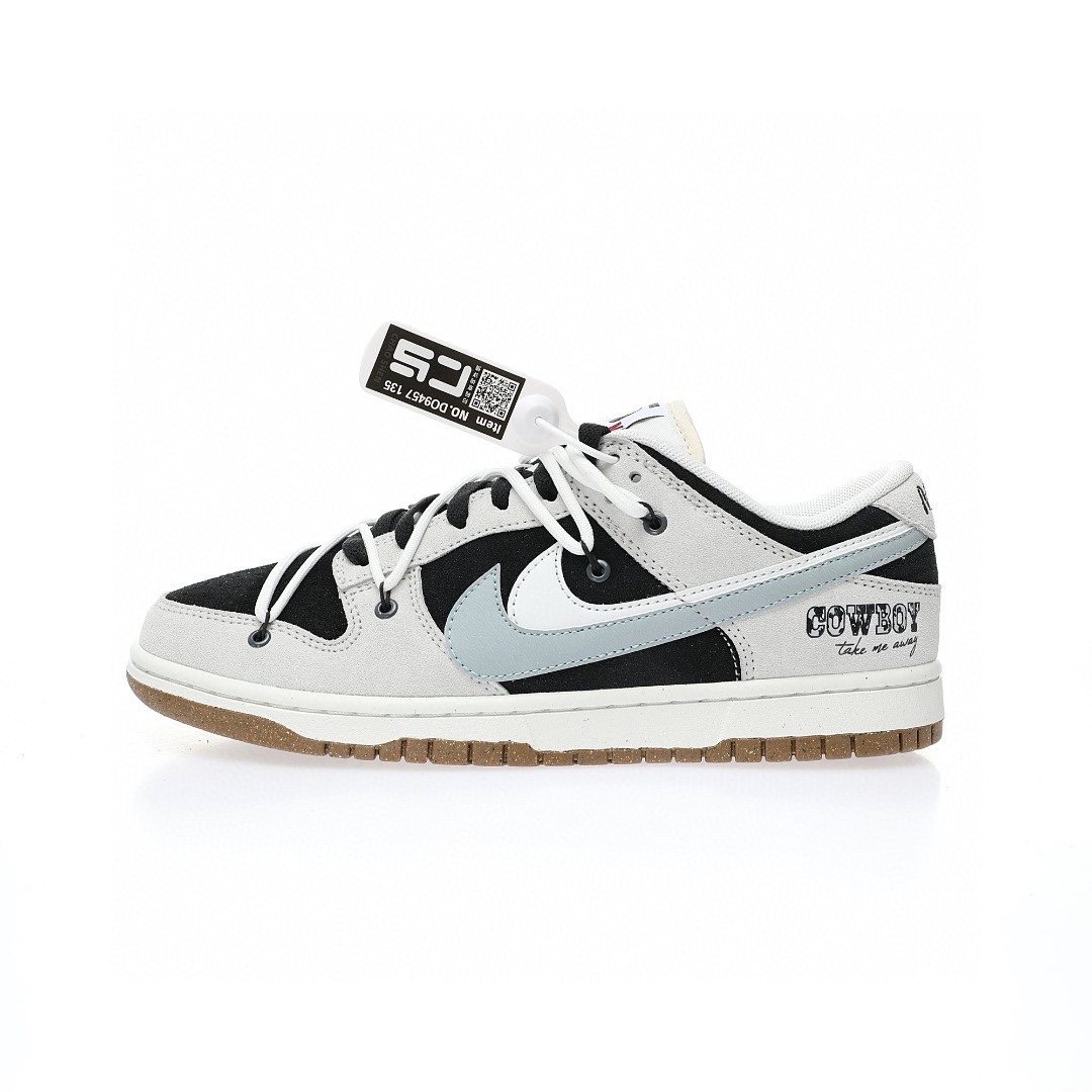 Dunk Low 浅灰黑灰白双钩牛仔