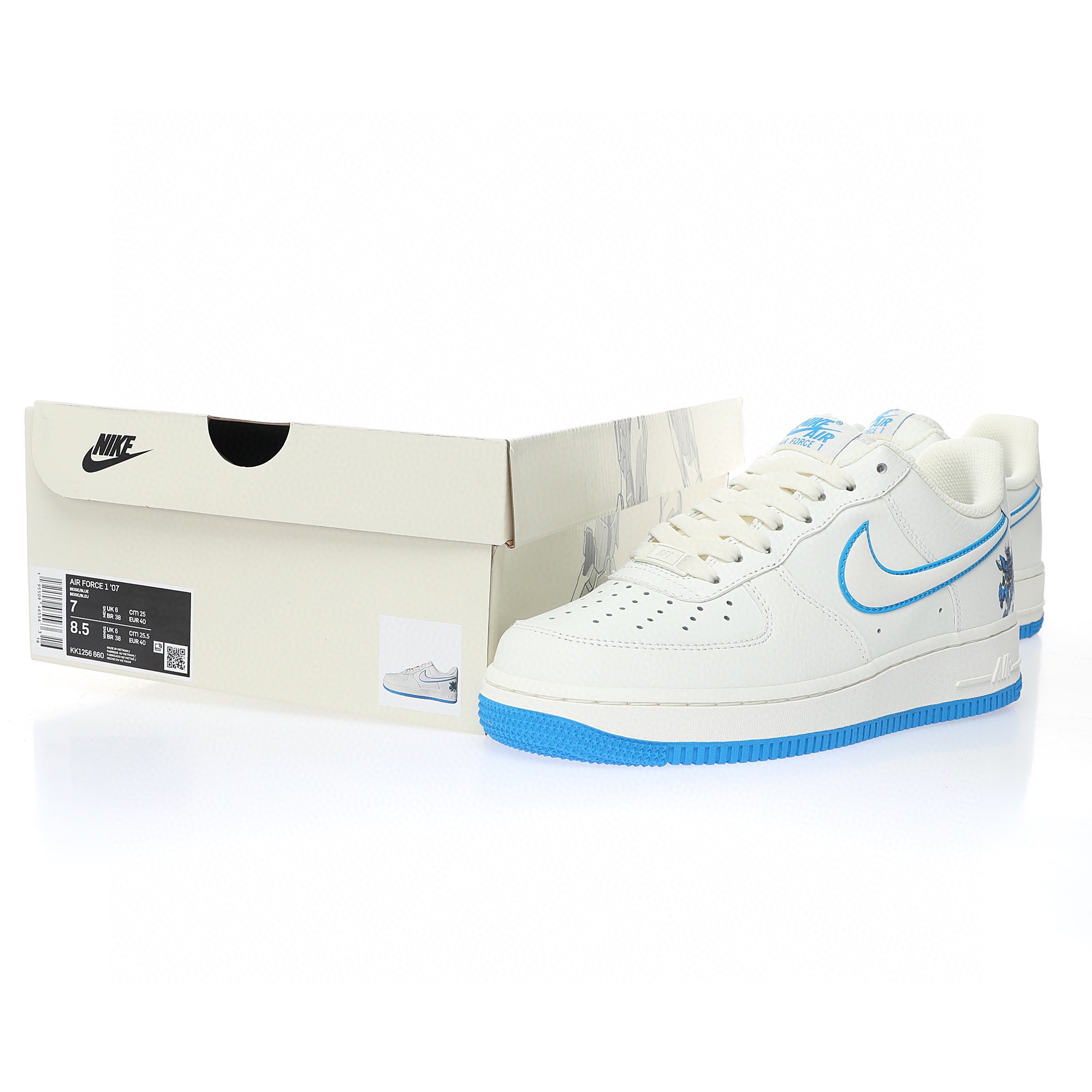 Nike Air Force 1 “米白寶藍高達”