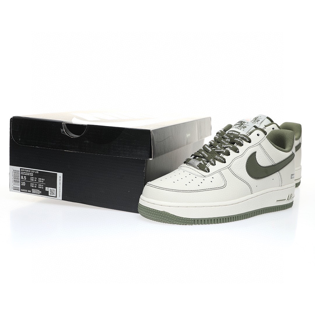 Nike Air Force 1 “荔枝皮米白橄欖綠Sup”