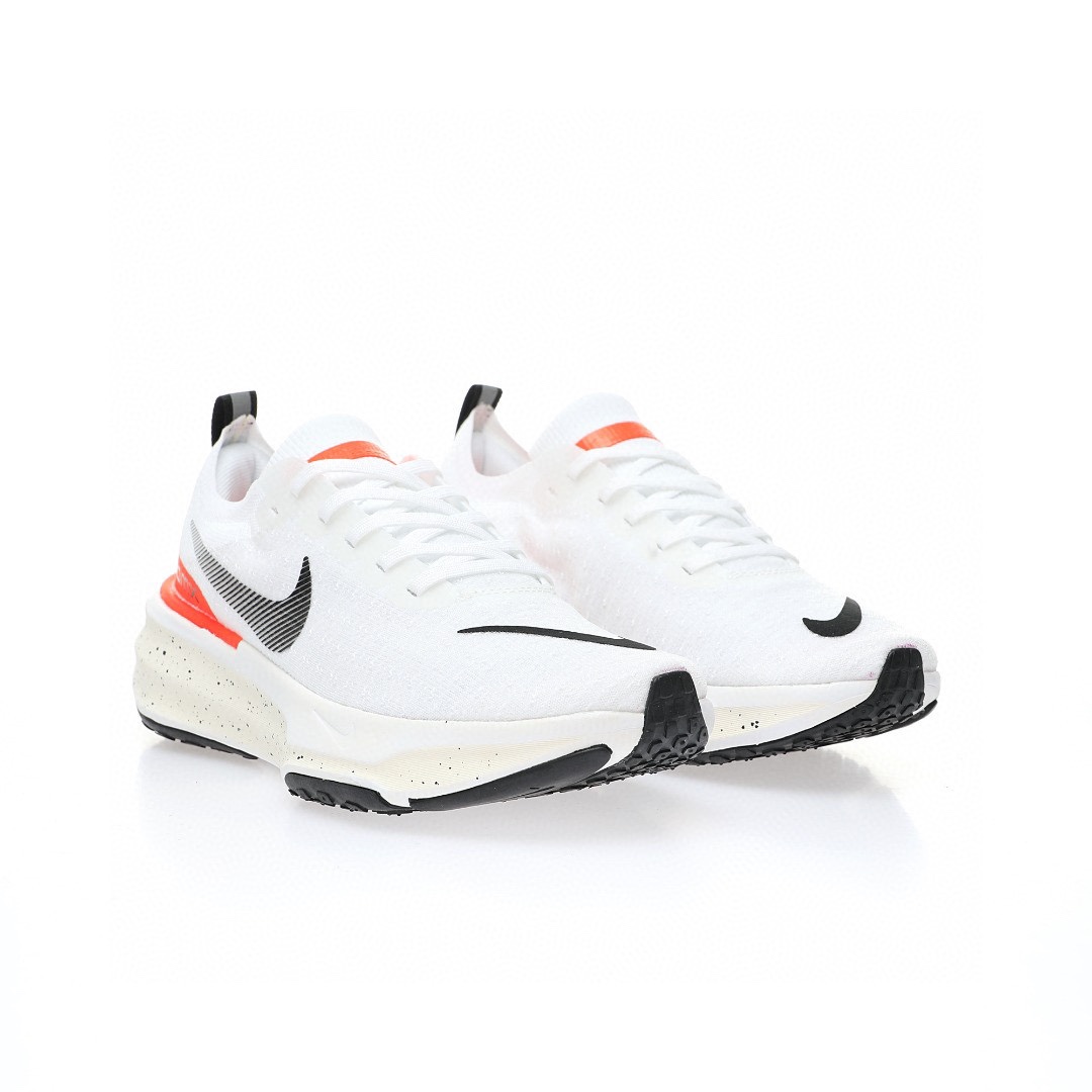 Nike ZoomX Invincible Run Flyknit 3"White/Black/Red 針織白黑桔紅