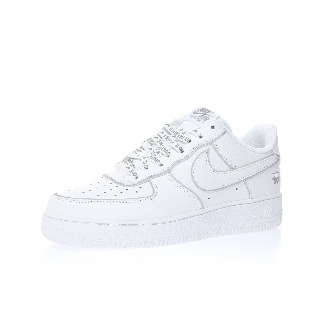 Nike Air Force 1 “皮革白銀邊反光”