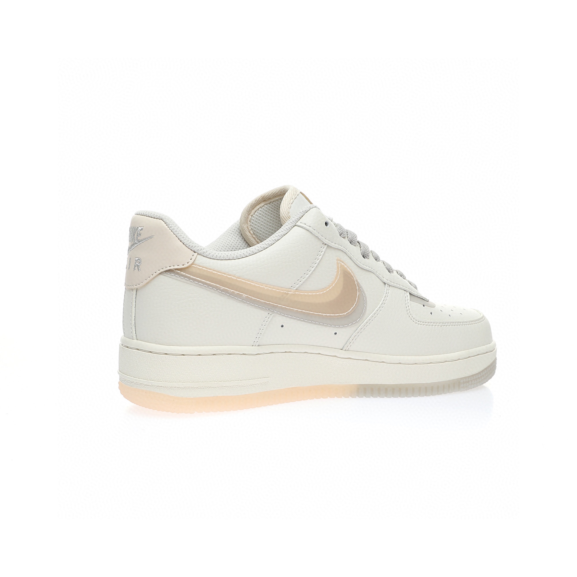 Nike Air Force 1 「米白灰淡黃CC香奈兒雙鈎」