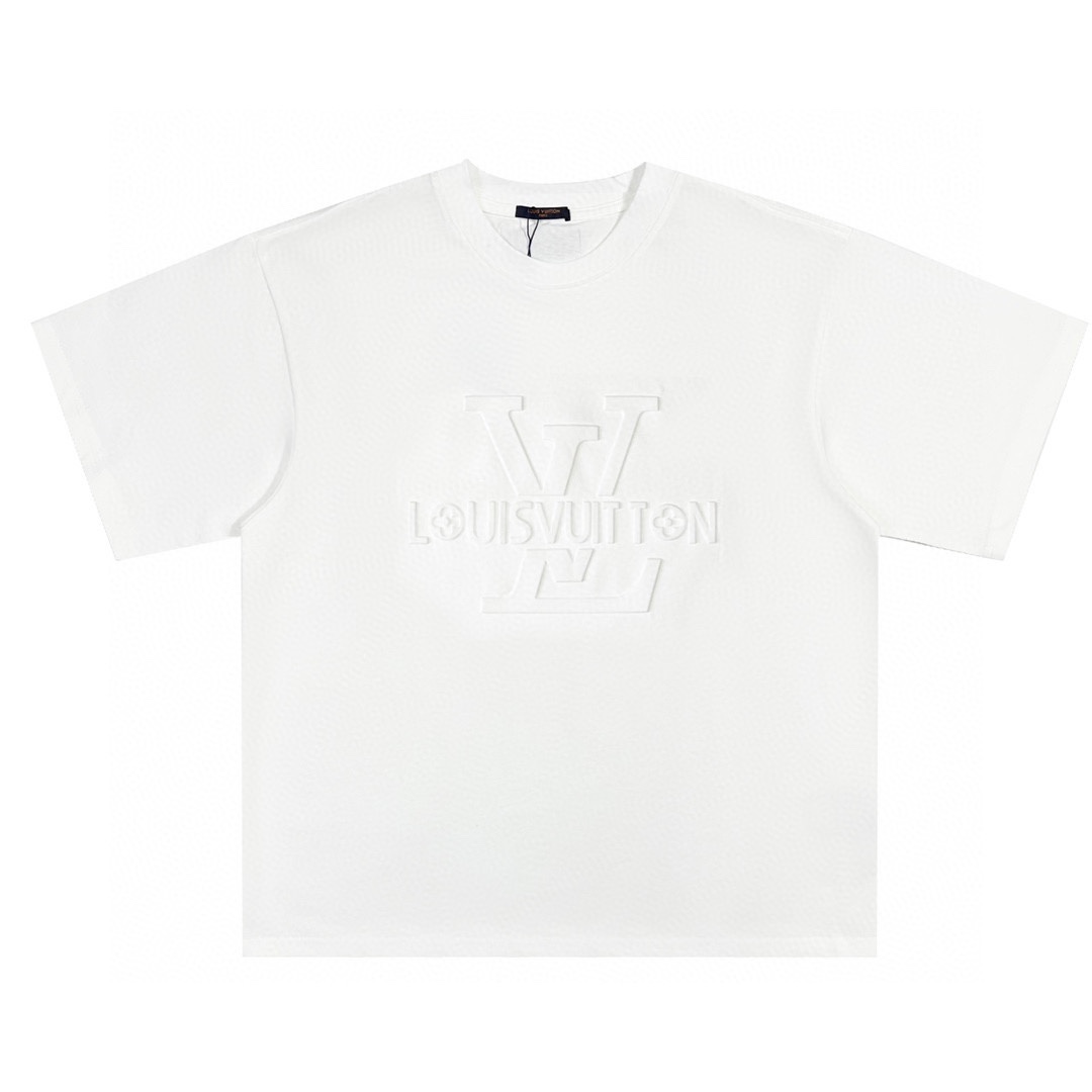 Louis Vuitton / 路易威登 SS23新款立體浮雕壓花短袖T恤