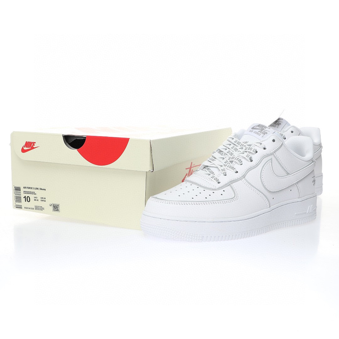 Nike Air Force 1 “皮革白銀邊反光”