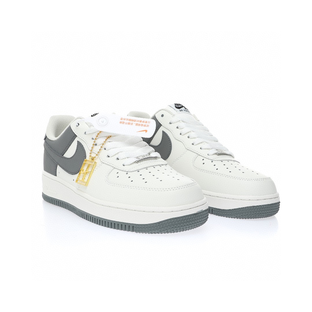 Nike Air Force 1 “皮革拼接米白奶奶灰”