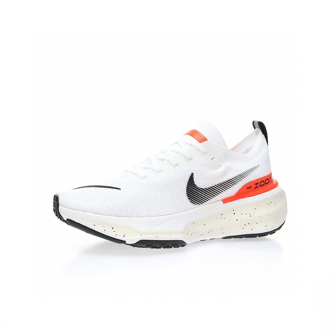 Nike ZoomX Invincible Run Flyknit 3"White/Black/Red 針織白黑桔紅