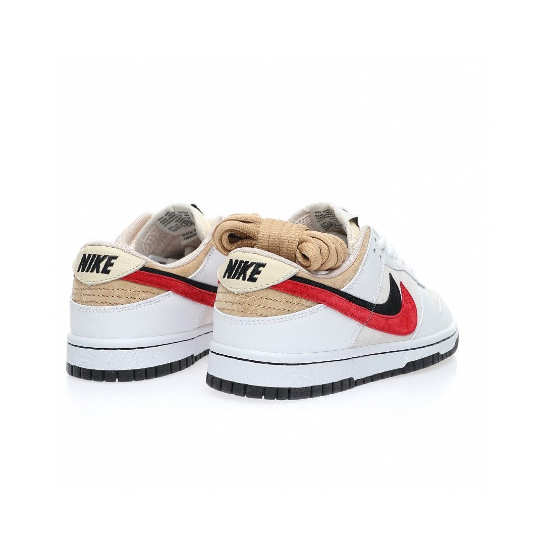 Dunk Low “白棕黑紅雙鉤”