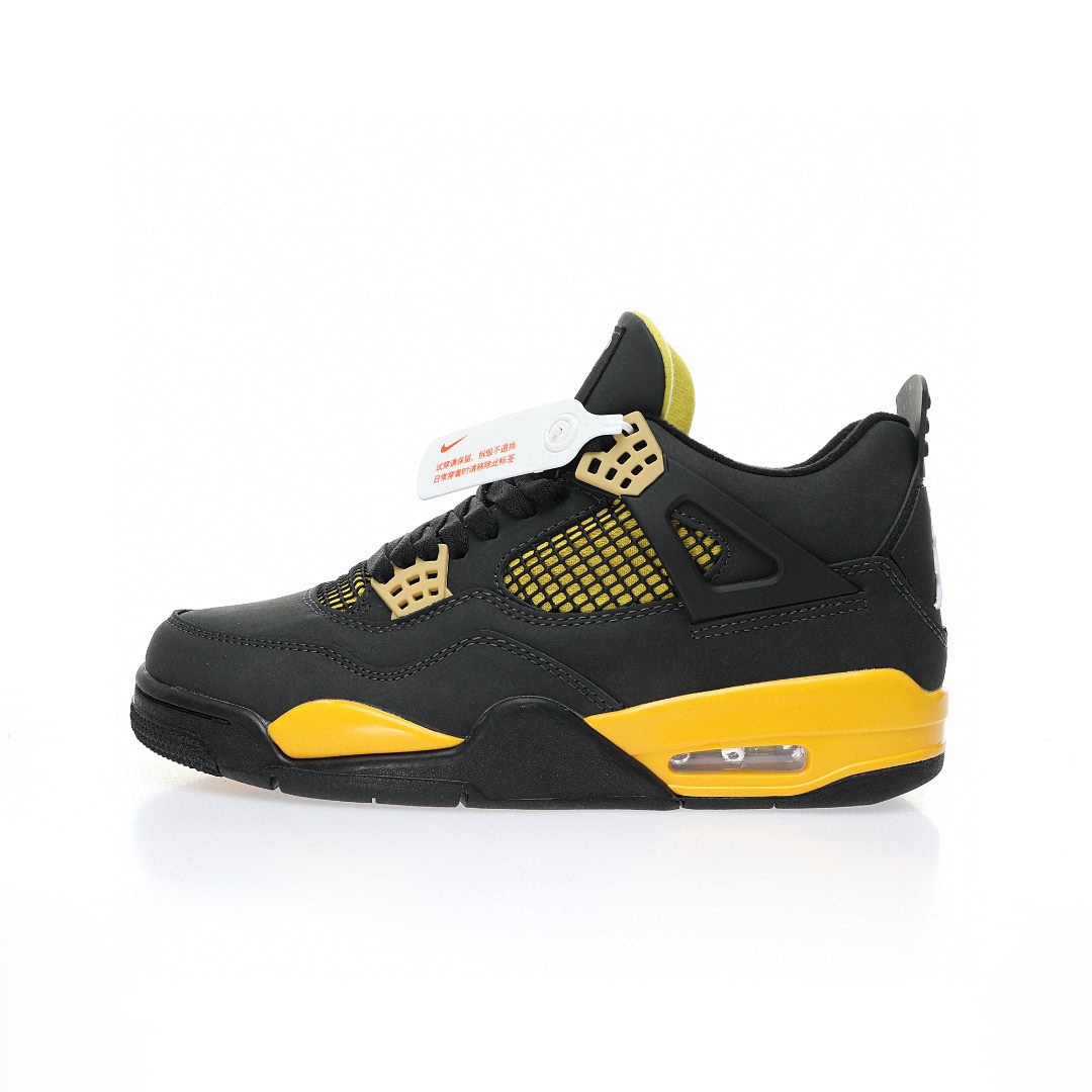 Nike Air Jordan 4 Retro OG"Thunder OG黑黃雷公雷神