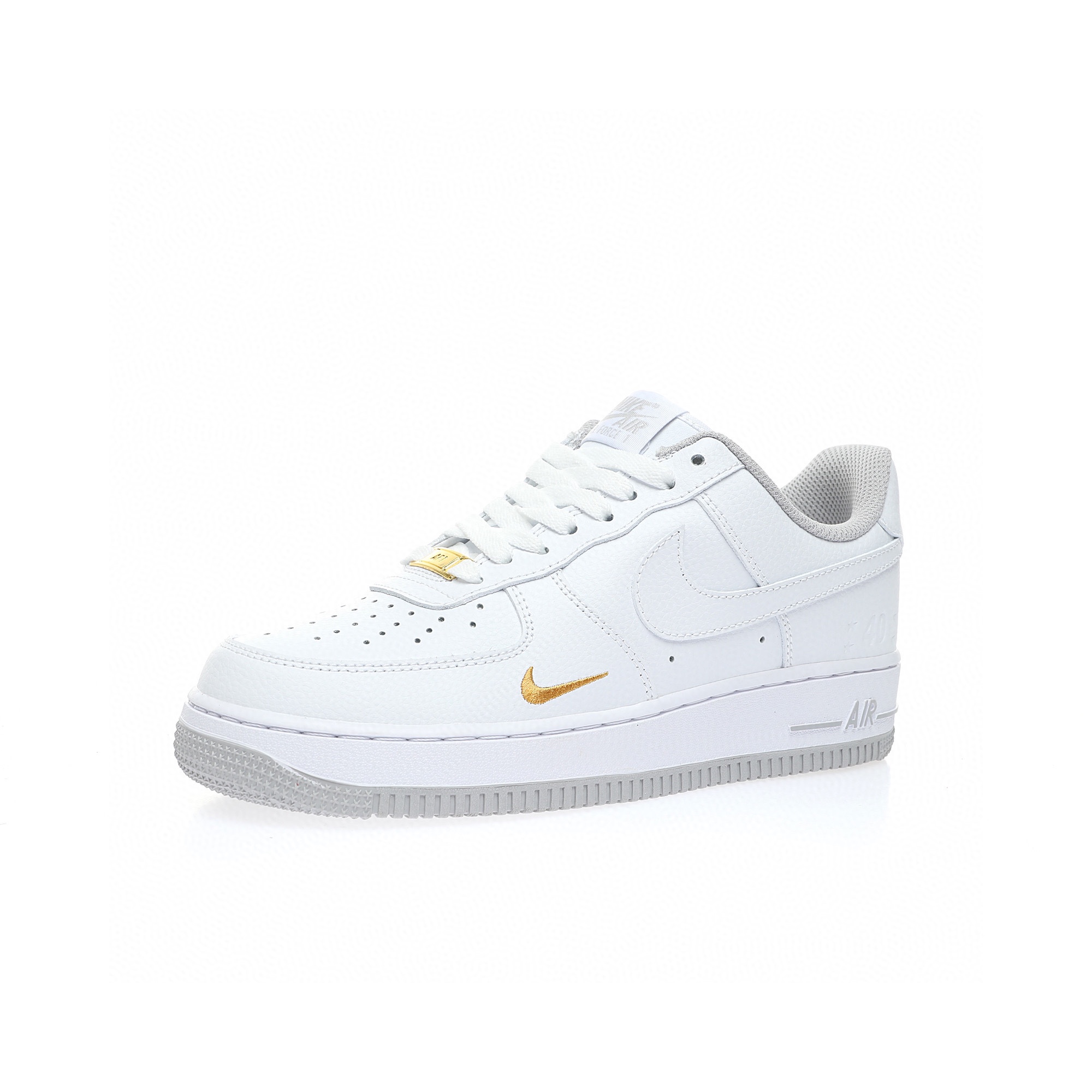 Nike Air Force 1 “40週年版白淺灰金小鉤”