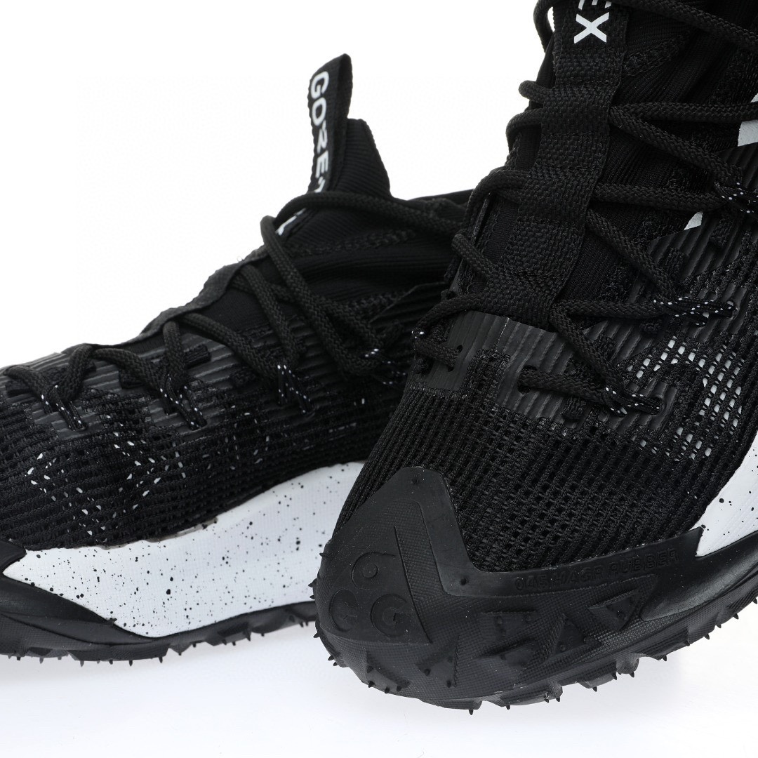 NIKE ACG Mountain Fly GTX SE Mid"Black/White"ACG山脈2代系列中幫戶外登山越跑徒步休閒運動鞋「網布黑白潑墨」