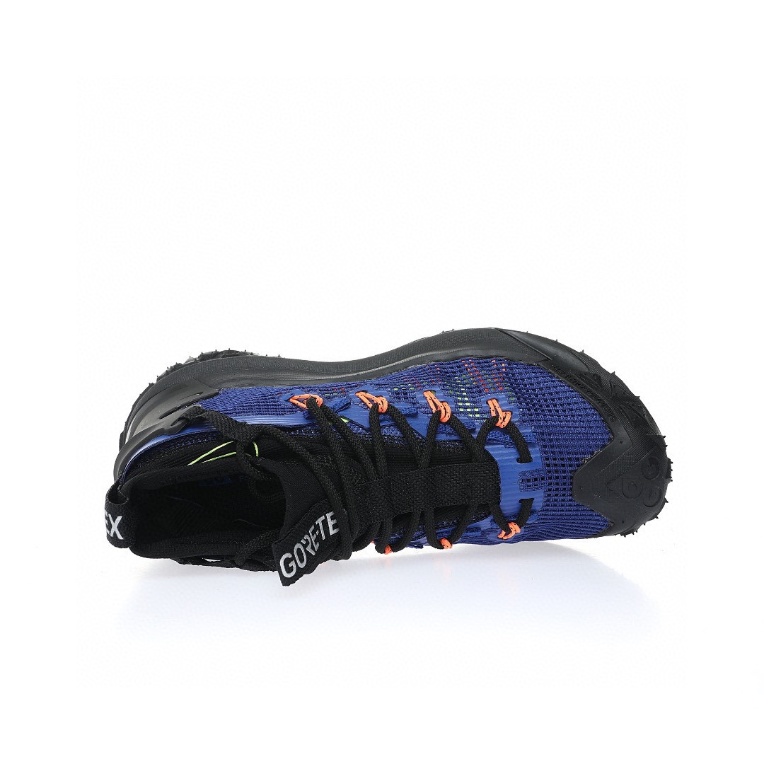 NIKE ACG Mountain Fly GTX SE Mid"Black/Royal Blue/Orange"ACG山脈2代系列中幫戶外登山越跑徒步休閒運動鞋「網布黑皇家藍橘」