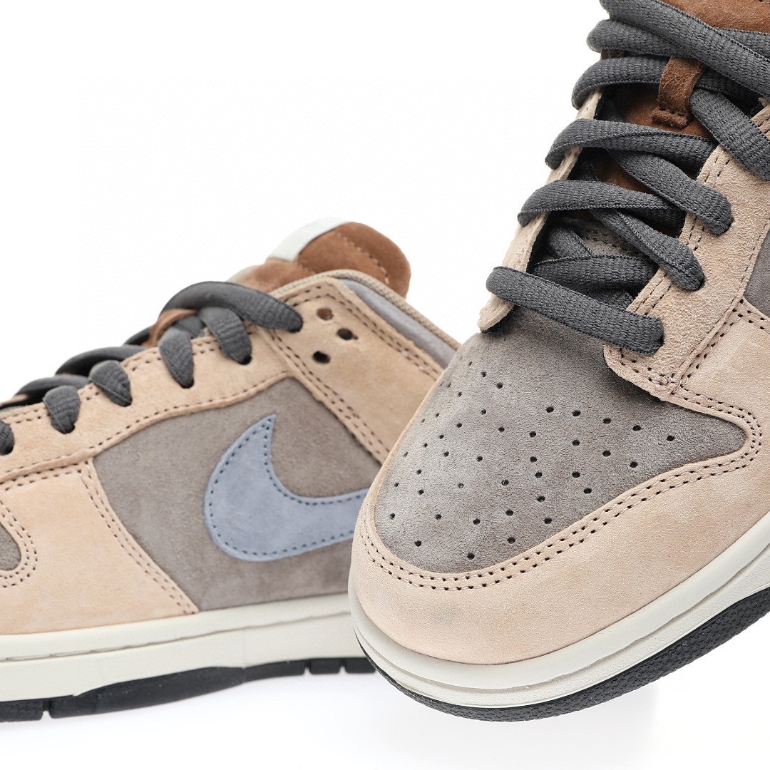 Dunk Low“麂皮沙棕灰霧霾藍”