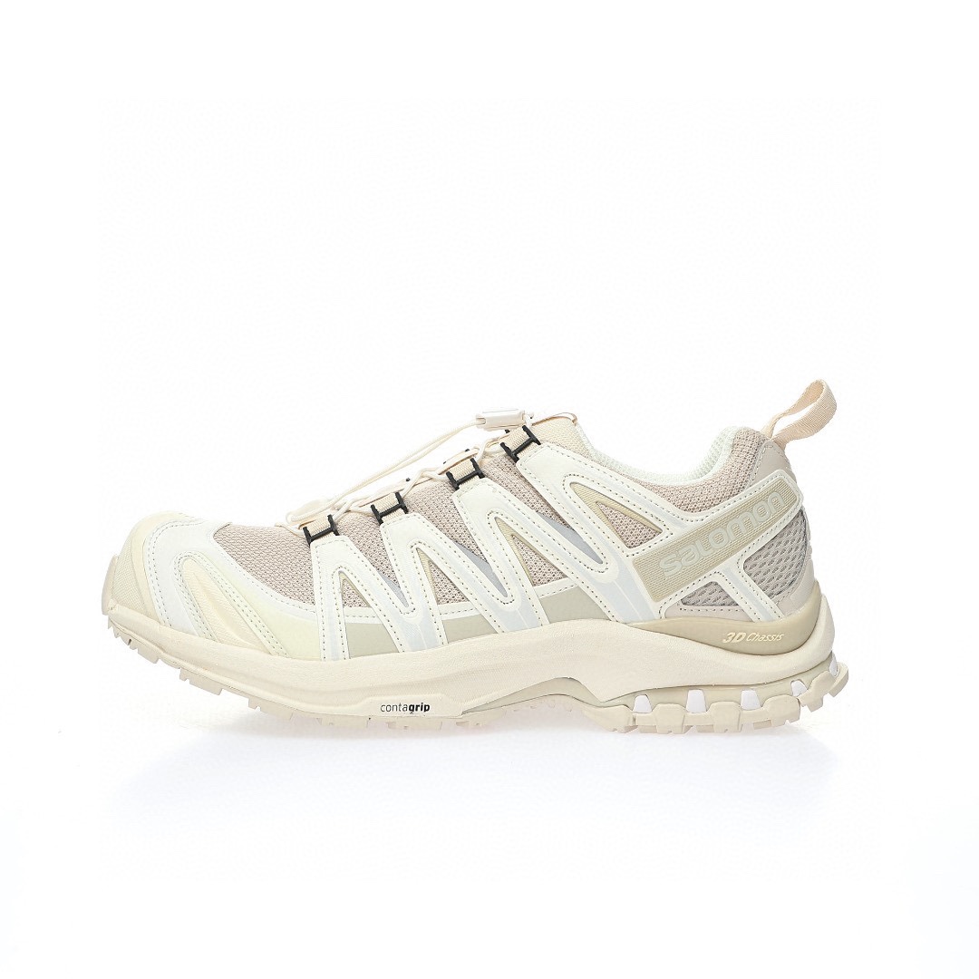 Salomon XA Pro 3D GTX"Rainy Day/Vanilla Ic"XA專業型系列潮流越野機能戶外休閒運動跑步鞋「米白香草」