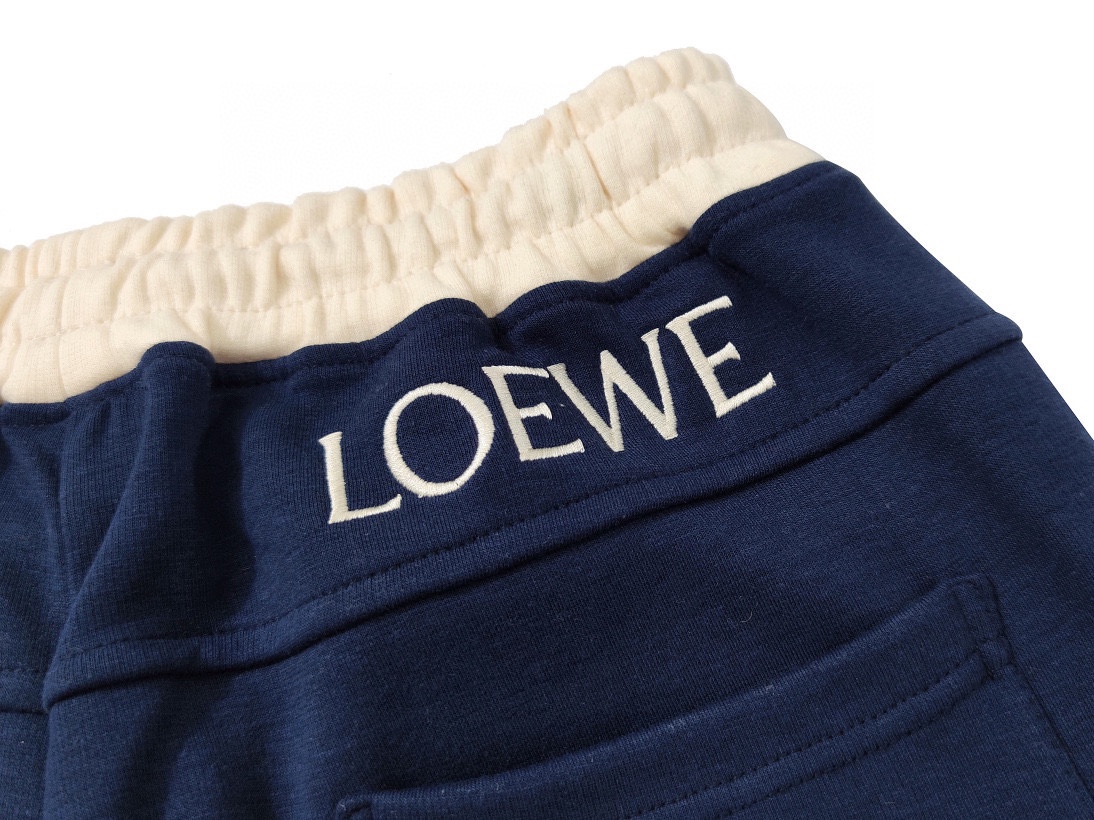 LOEWE罗意威大口袋龙猫拼色刺绣短裤「女」