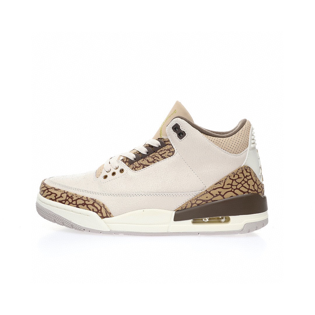 Air Jordan 3 摩卡棕米白爆裂紋