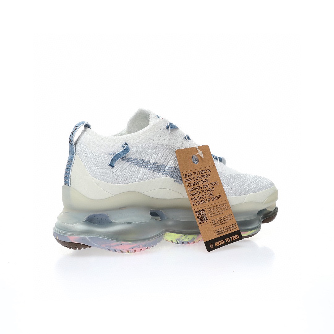 Nike Wmns Air Max Scorpion Flyknit SE"Just Do It 針織白粉牛仔淺藍