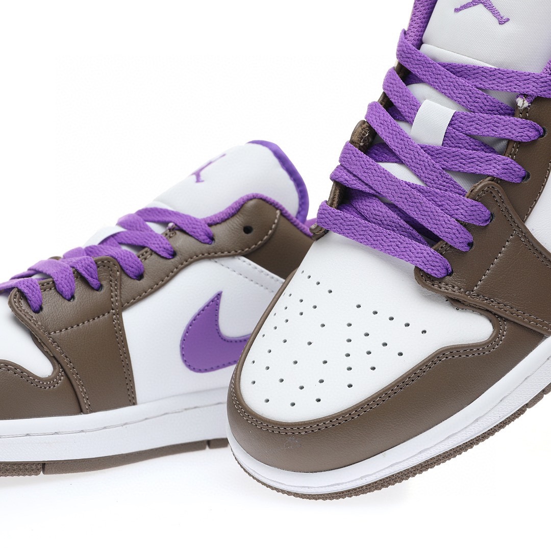 Nike Air Jordan 1 “摩卡深棕白紫”