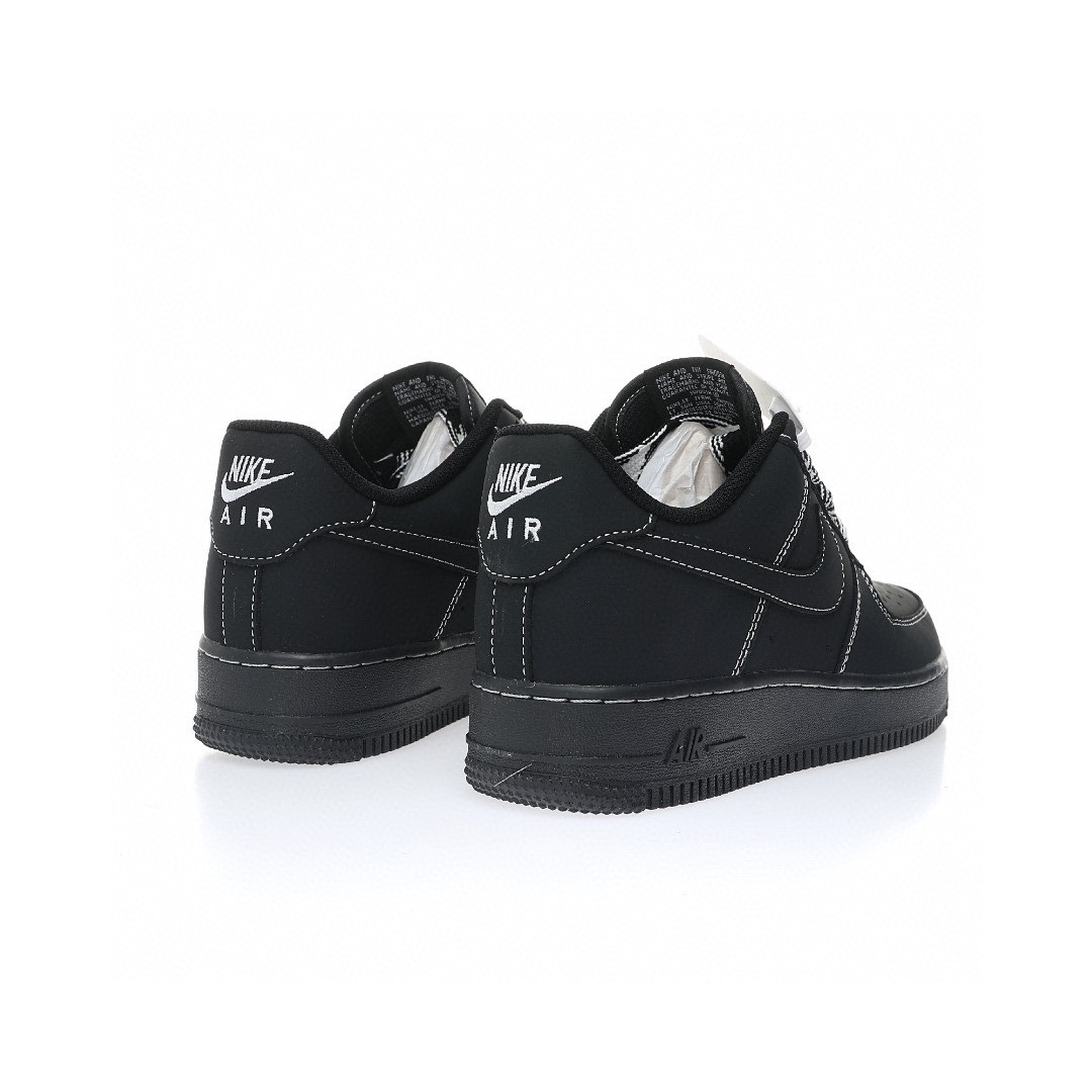 Nike Air Force 1 “黑武士白縫線倒鉤小倒鉤”