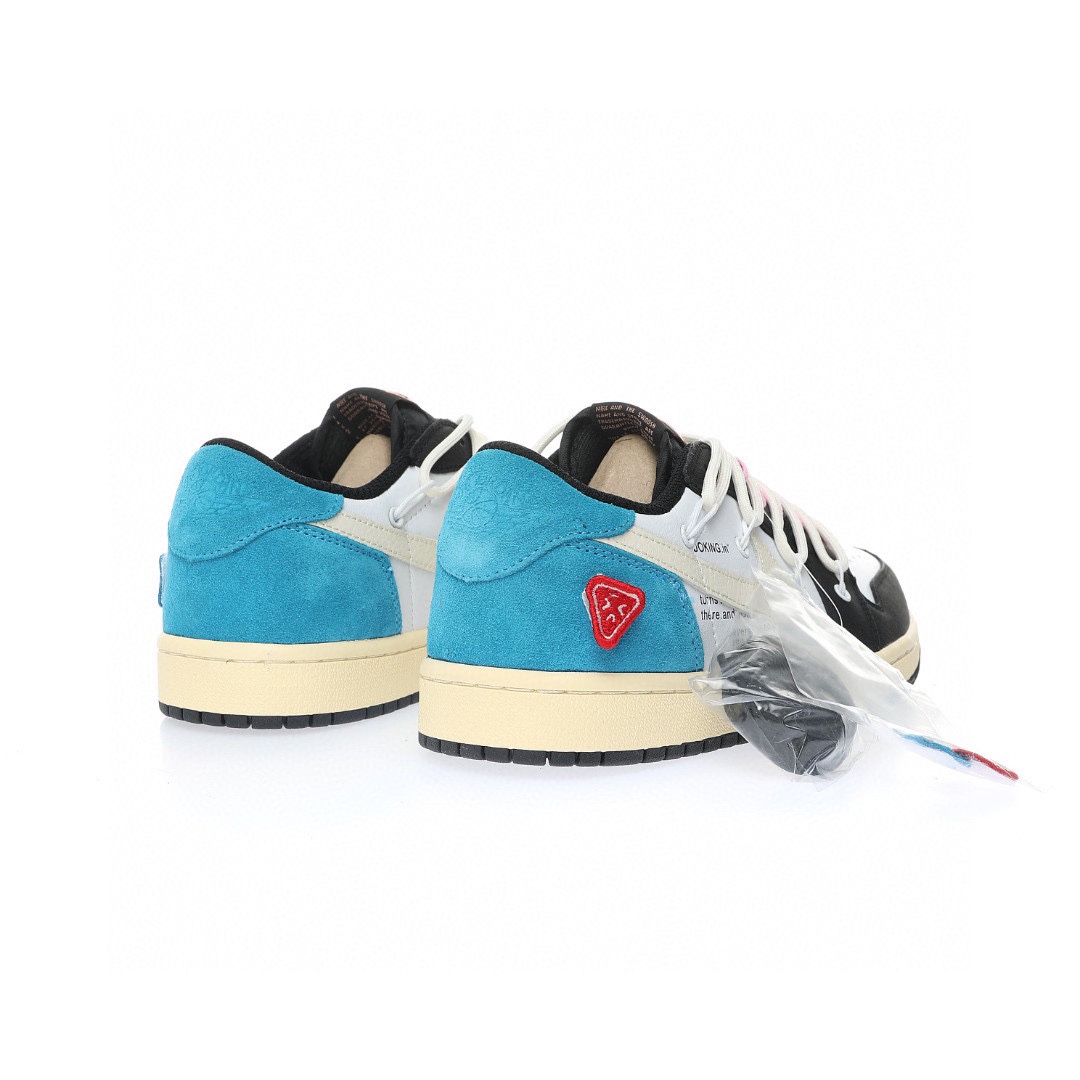 Nike Air Jordan 1 “黑白藍米白綁繩”