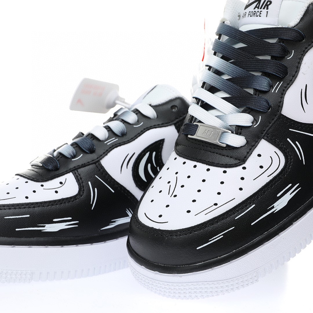 Nike Air Force 1 “二次元馬克筆塗鴉黑白”