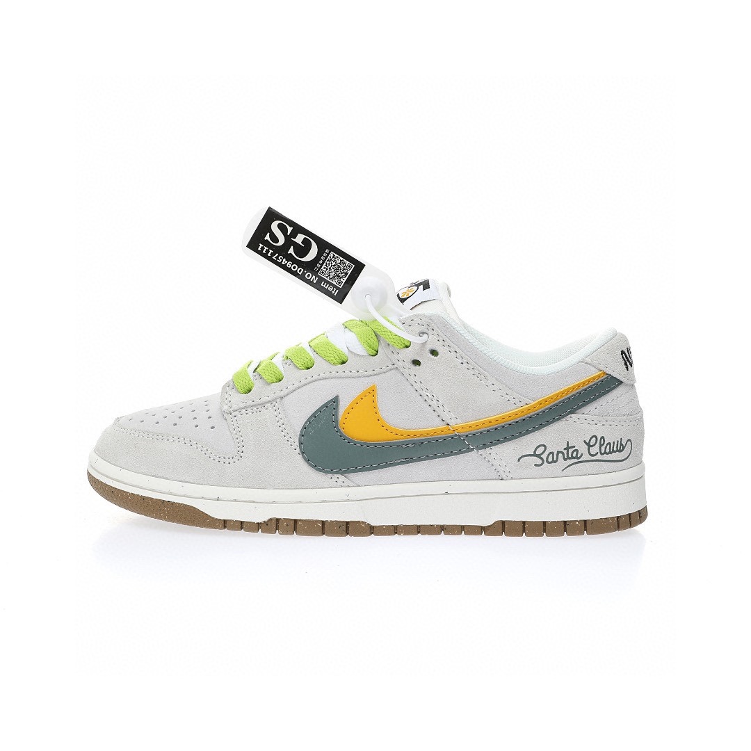 Dunk Low “麂皮淺灰黃雙鉤”