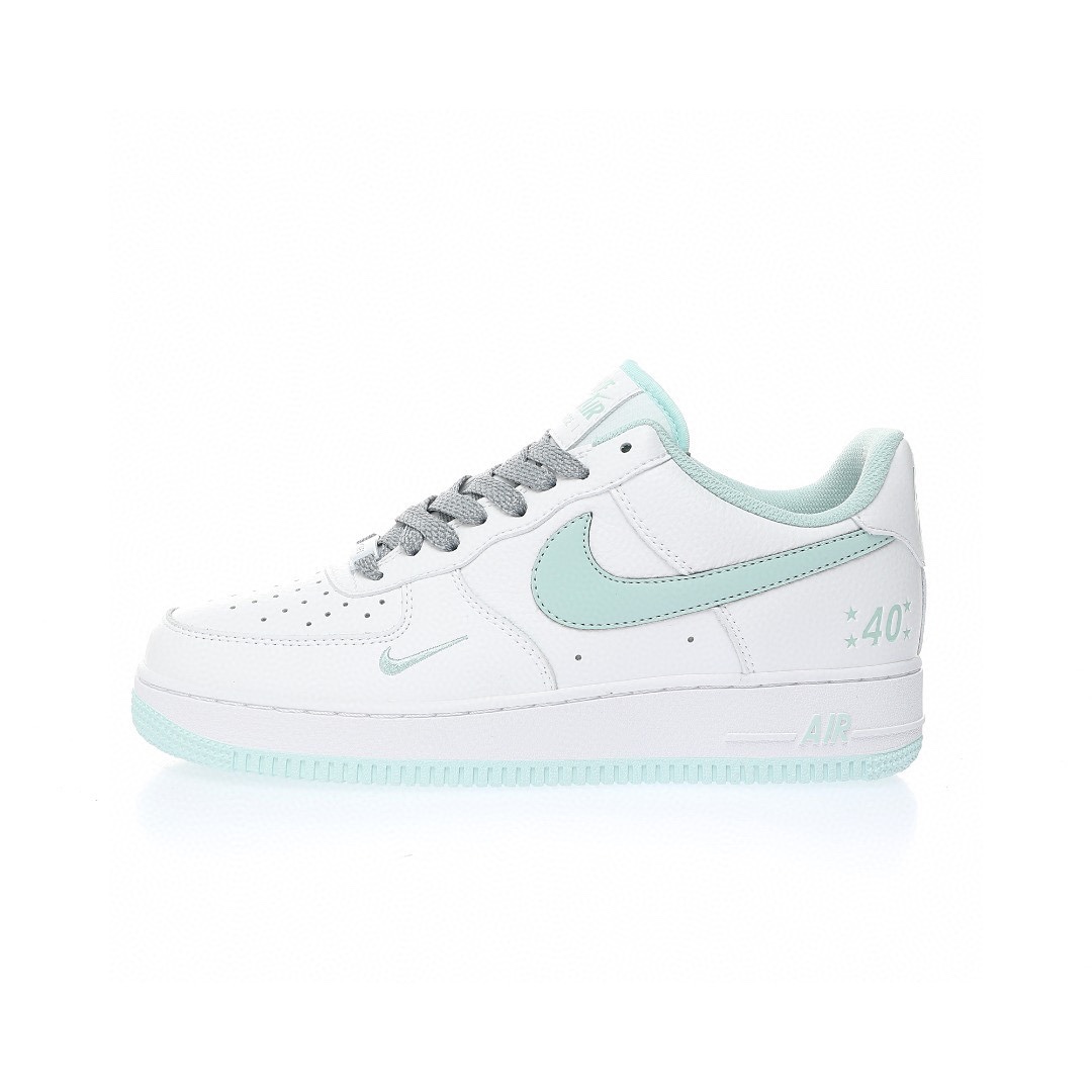 Nike Air Force 1 “40週年版白淺薄荷綠小鉤”