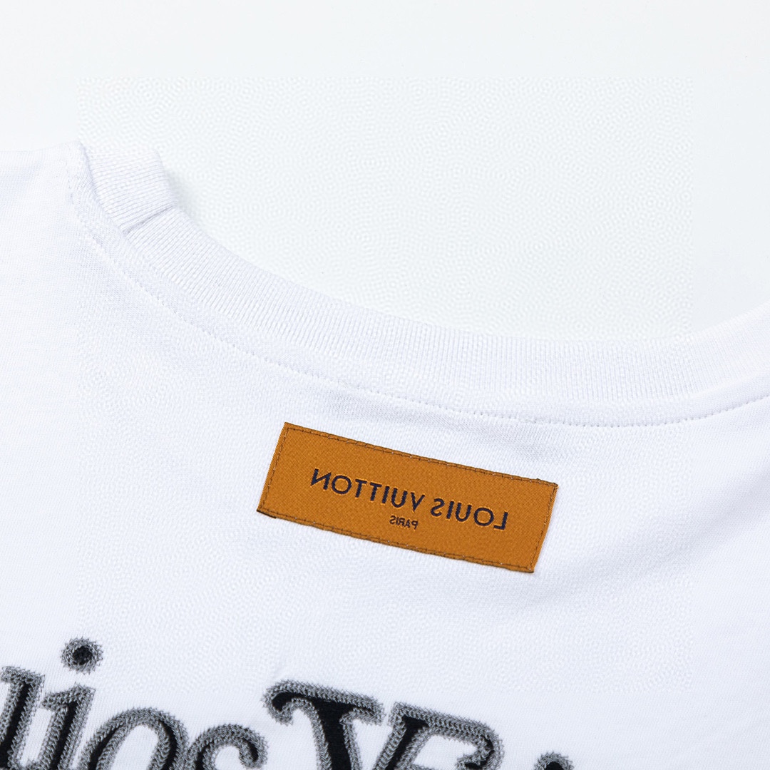 LouisVuitton路易威登LV 23SS logo字母刺繡短袖