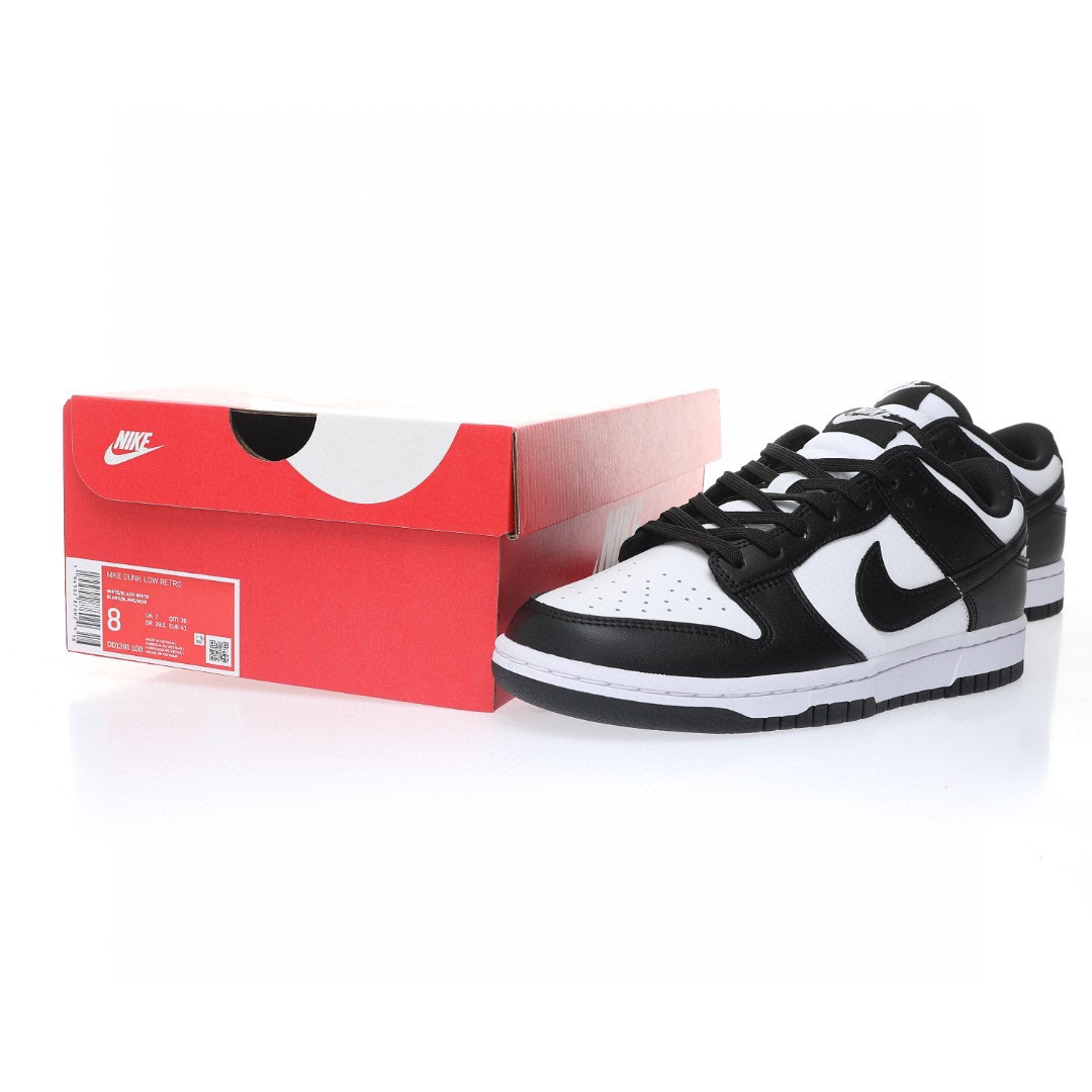 Dunk Low “皮革黑白熊貓”