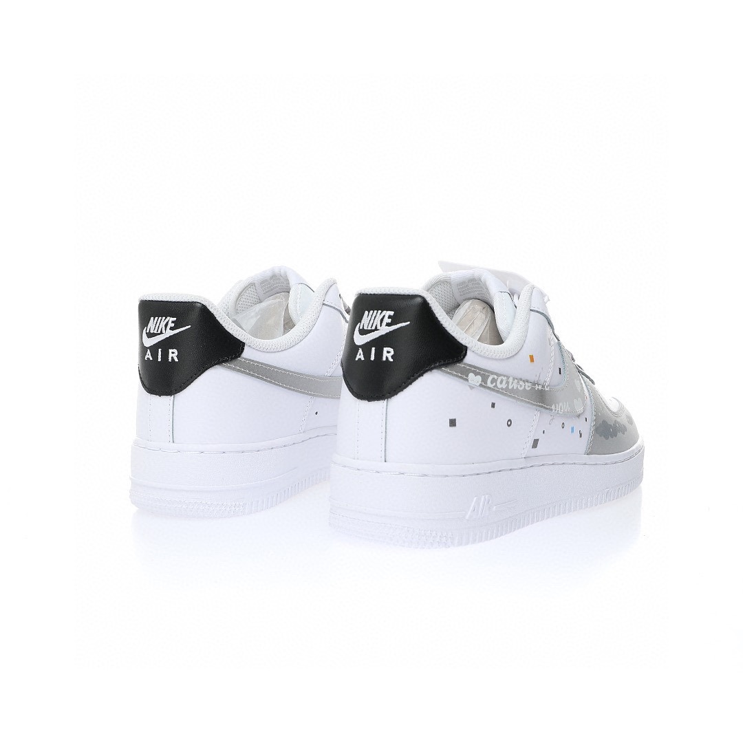 Nike Air Force 1 “白灰雲朵塗鴉”