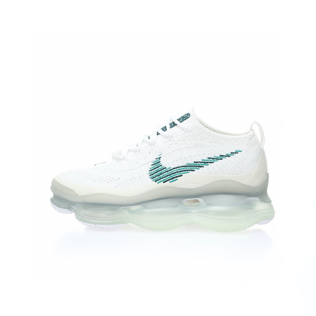 Nike Air Max Scorpion Flyknit SE"White/Green"針織白綠孔雀藍