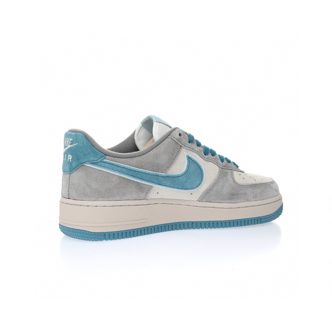Nike Air Force 1 “麂皮深灰湖水藍”