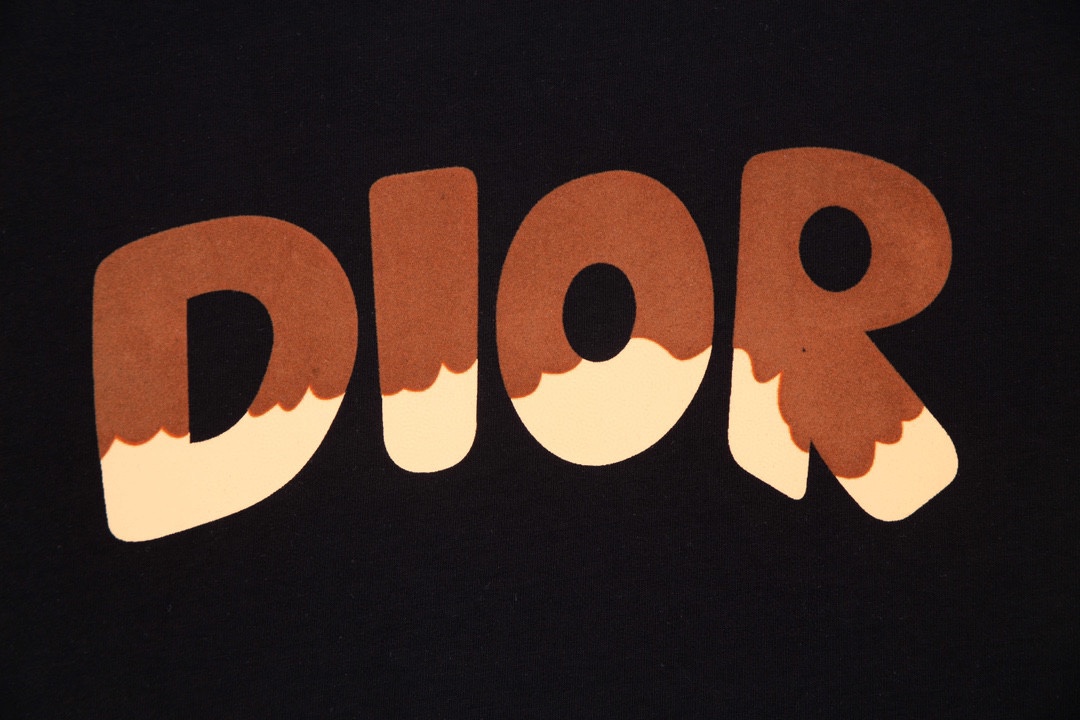 【 DIOR 】23夏季新款胸前LOGO字母印花简约休闲宽松短袖T恤男女同款