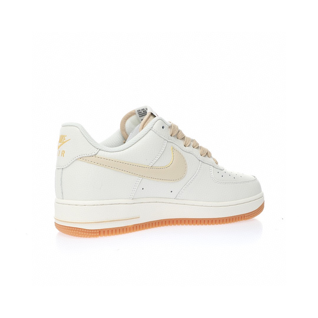 Nike Air Force 1 “皮革奶白奶油黃生膠底”