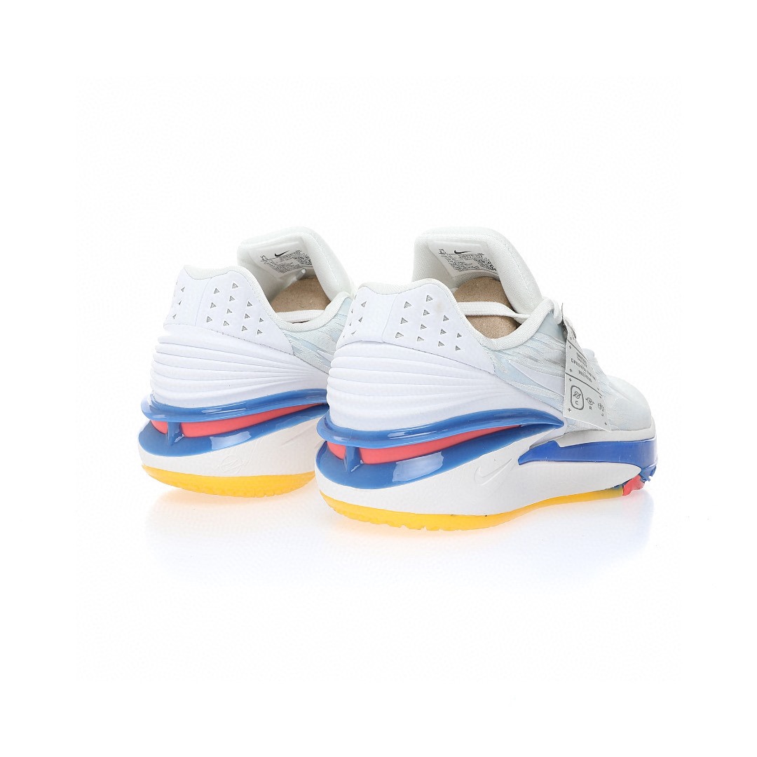 Nike Air Zoom GT Cut 2 EP"Summit White Blue"超跑级2代低帮休闲运动篮球鞋“顶峰白宝蓝红黄”