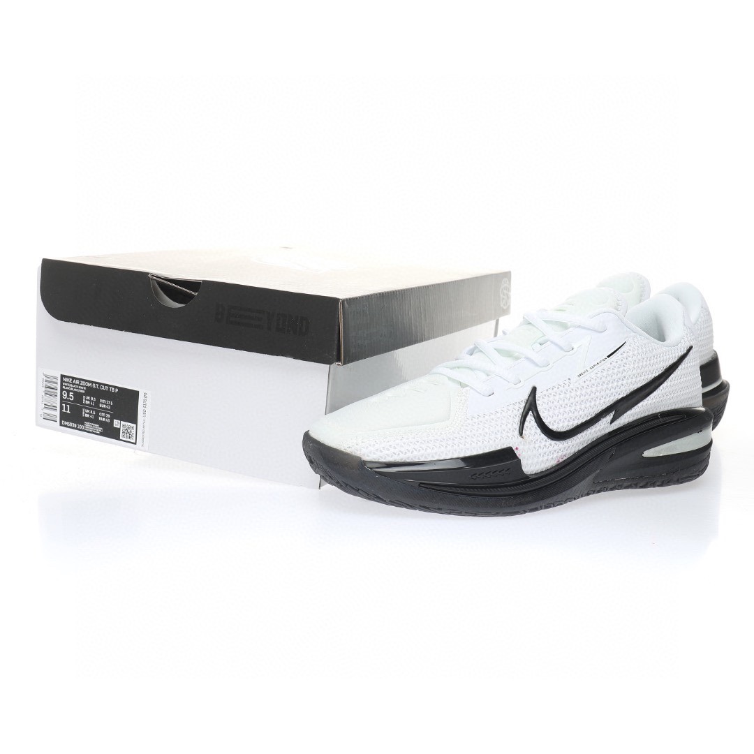 GT Cut"White/Black"超跑級輕量低幫休閒運動籃球鞋「白黑虎鯨」