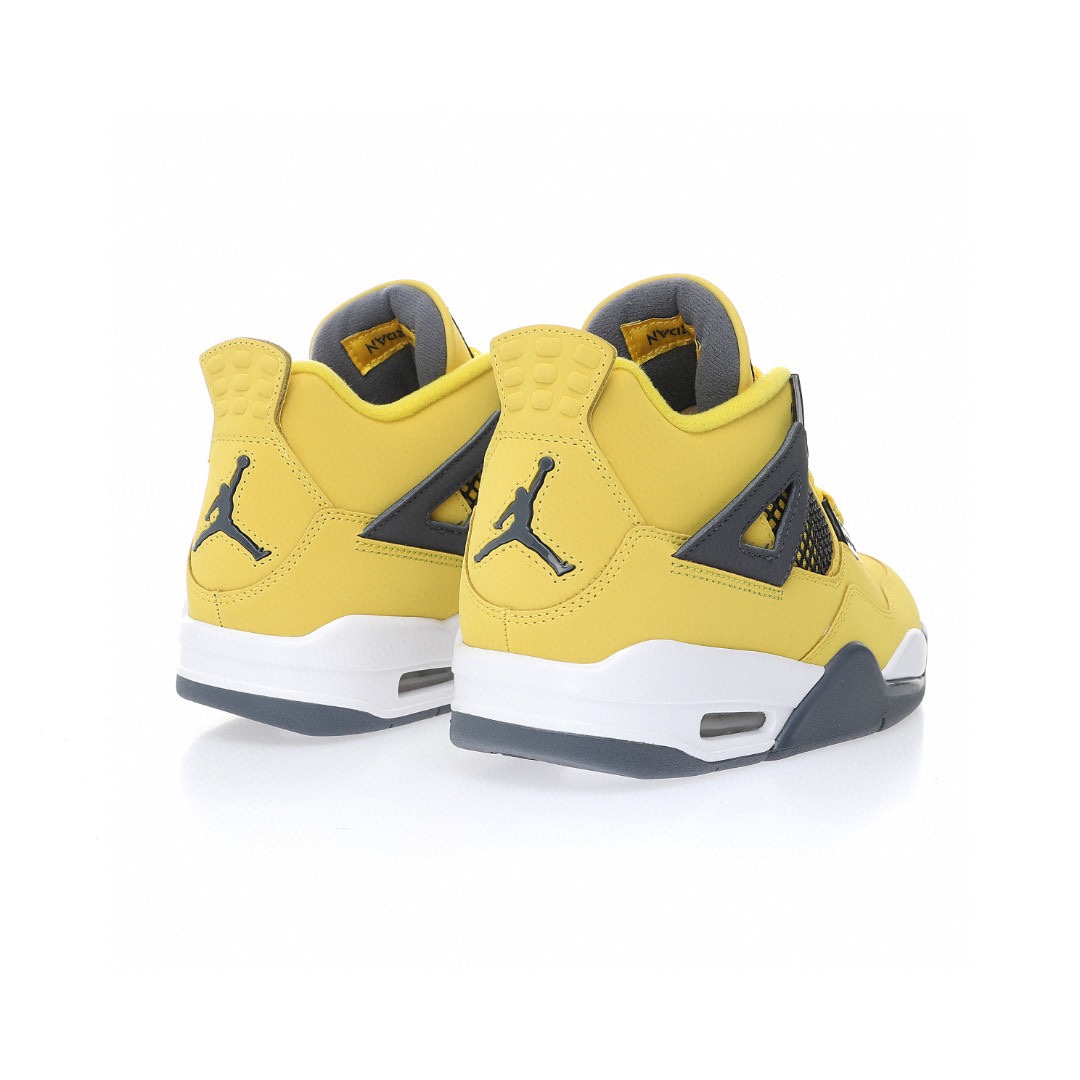 Nike Air Jordan 4 Retro LS"Lightning"邁克爾·喬丹AJ4代中幫復古休閒運動文化籃球鞋「電母大黃蜂閃電」