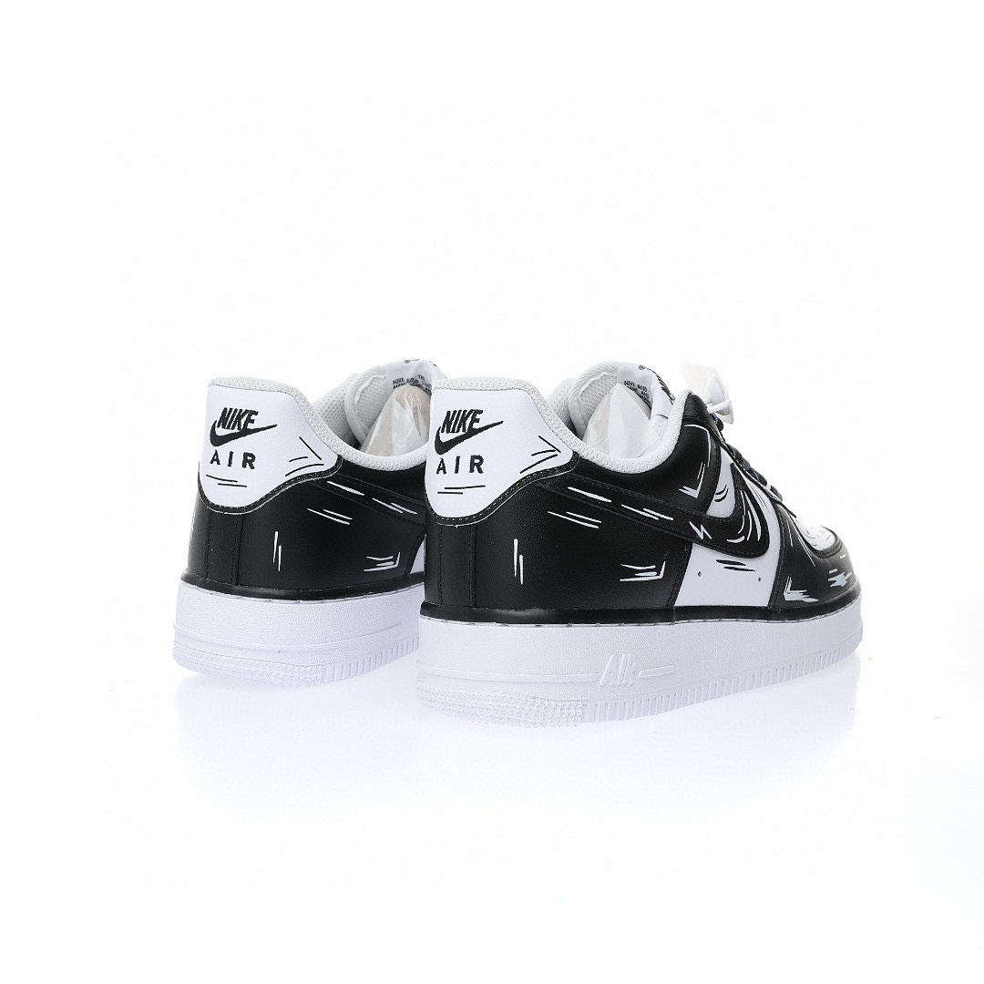 Nike Air Force 1 “二次元馬克筆塗鴉黑白”