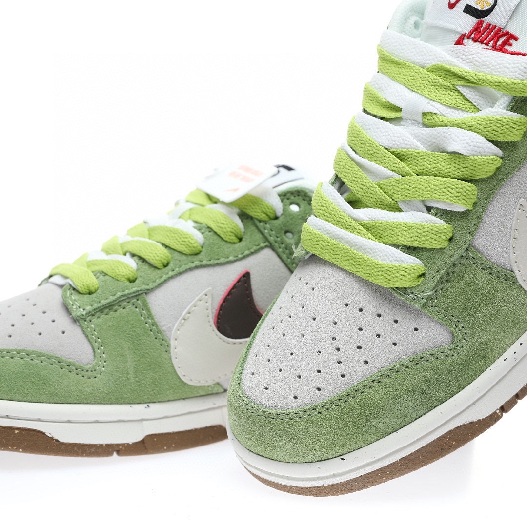 Dunk Low “麂皮灰綠雙鉤”