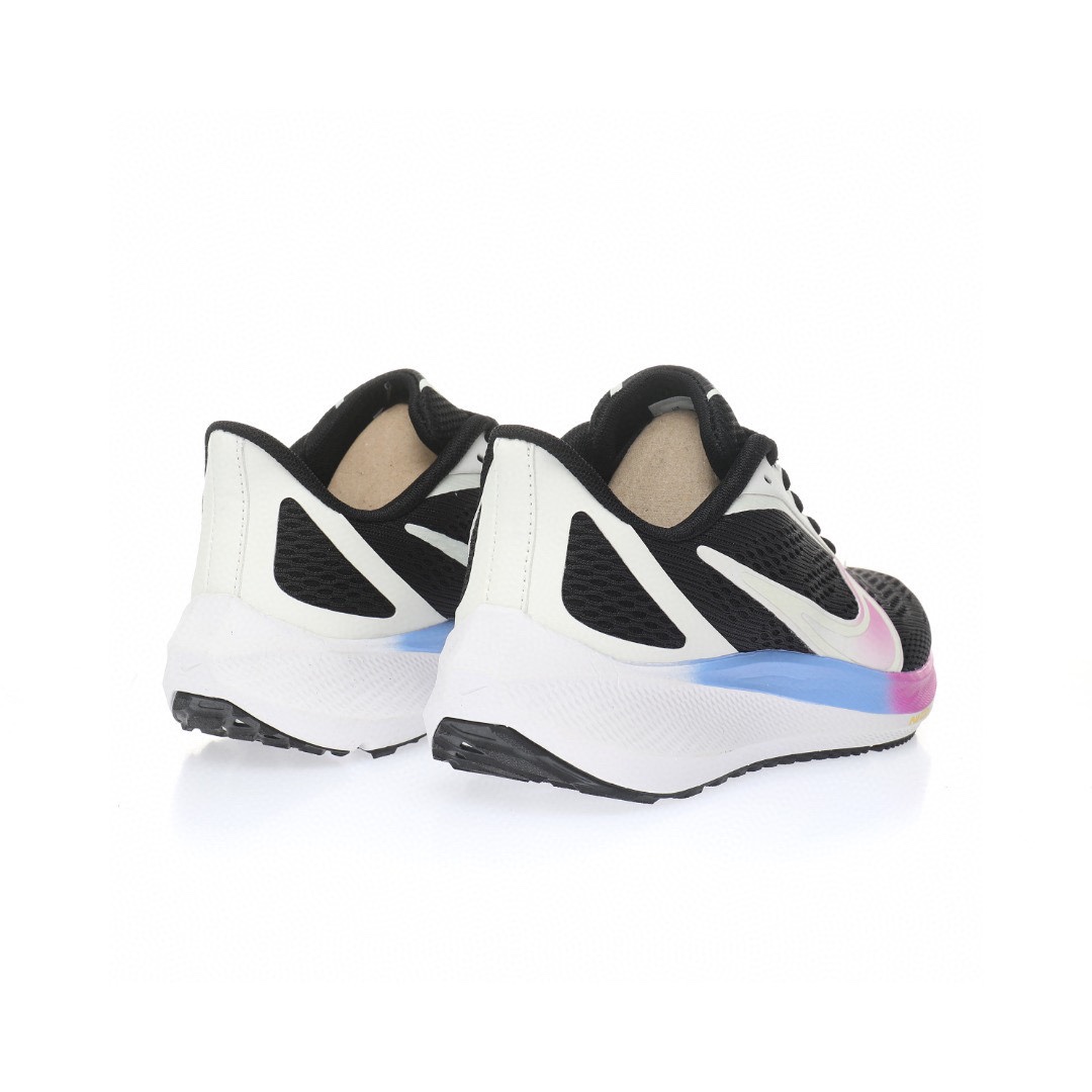 Nike Air Zoom Pegasus 39代超級飛馬渦輪增壓馬拉松休閒運動慢跑鞋「網織黑白紫藍漸變」