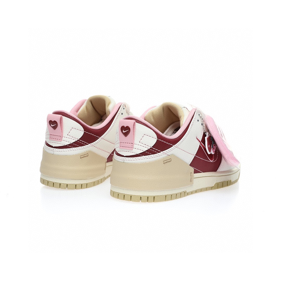 Dunk Low “解構白粉酒紅情人節雙鉤”