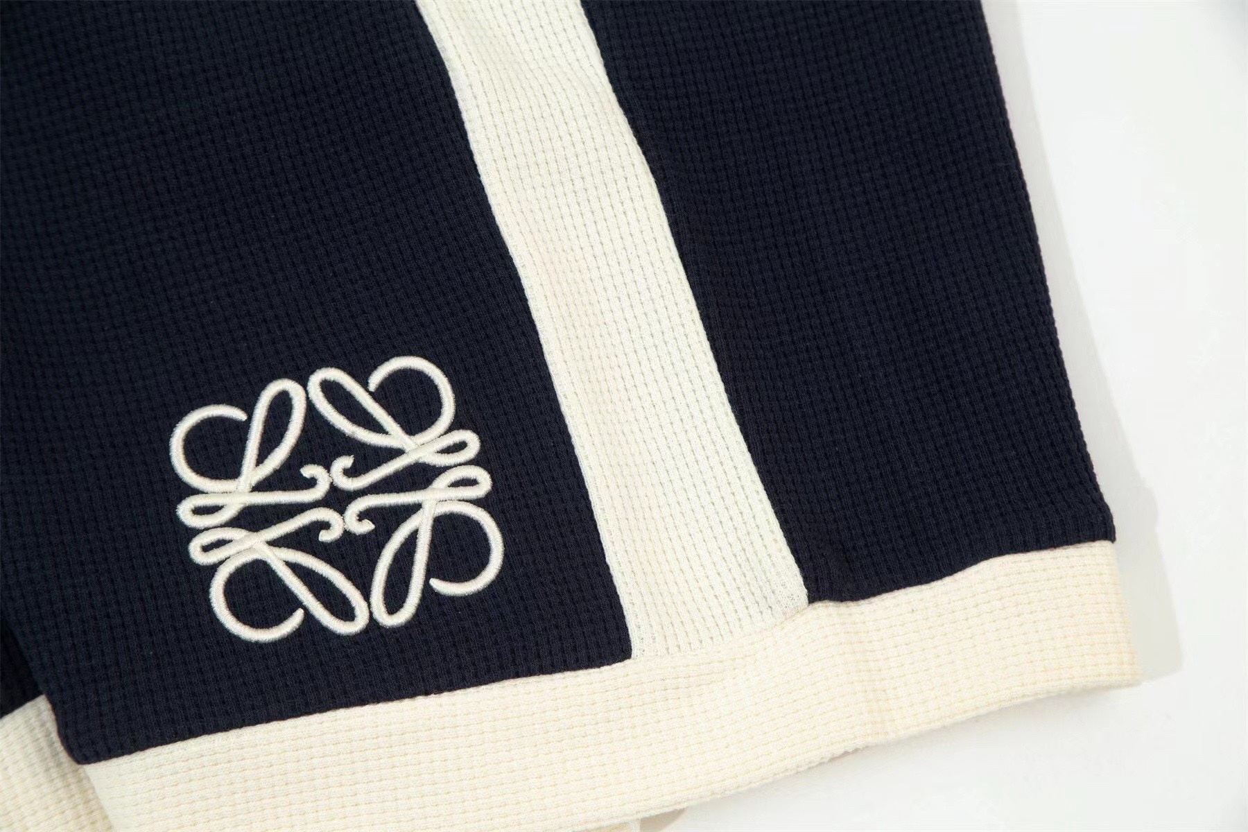 Z919  LOEWE夏季新款 2023專櫃定制華夫格純棉面料