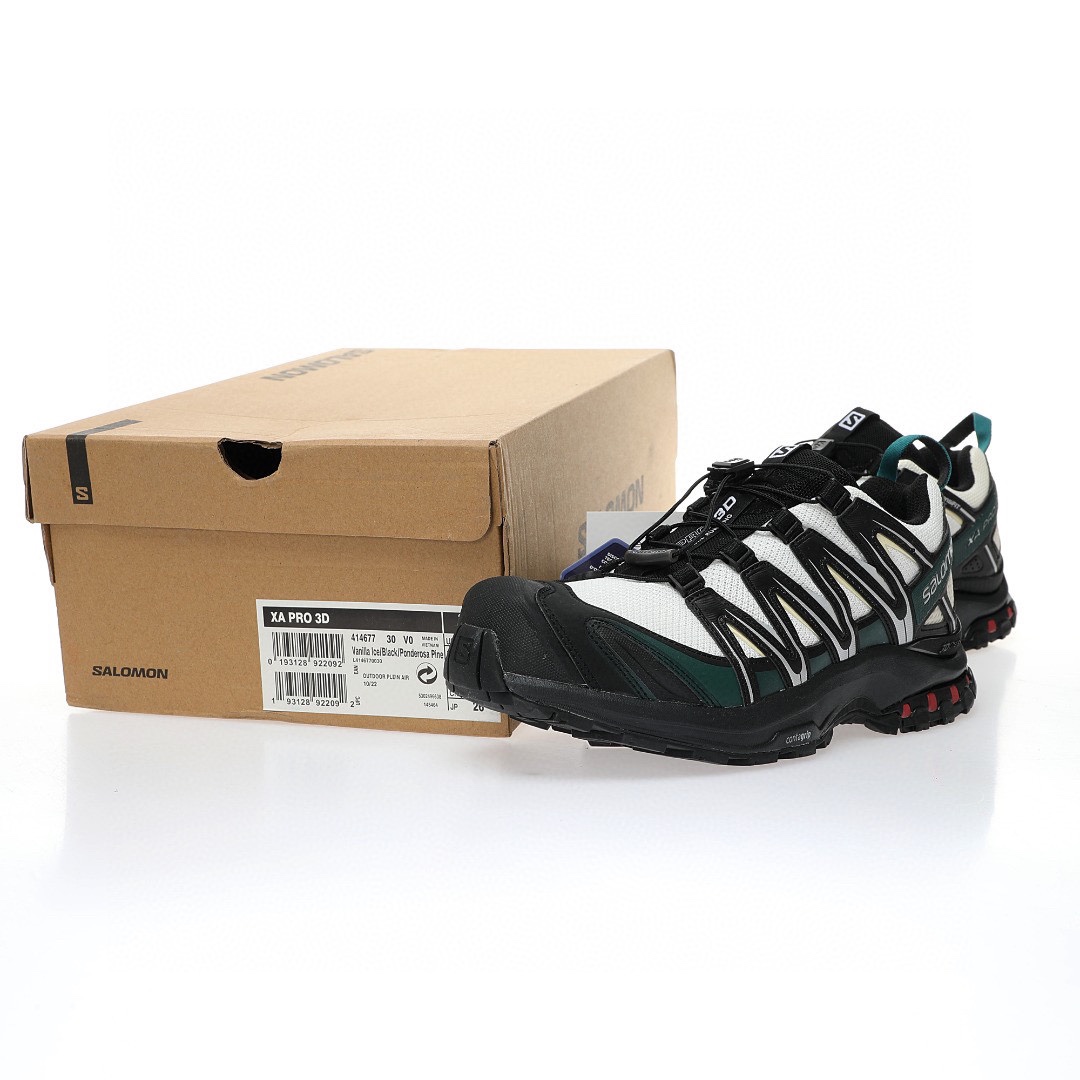 Salomon XA Pro 3D GTX"Bamboo Black"XA專業型系列潮流越野機能戶外休閒運動跑步鞋「黑米白深綠」